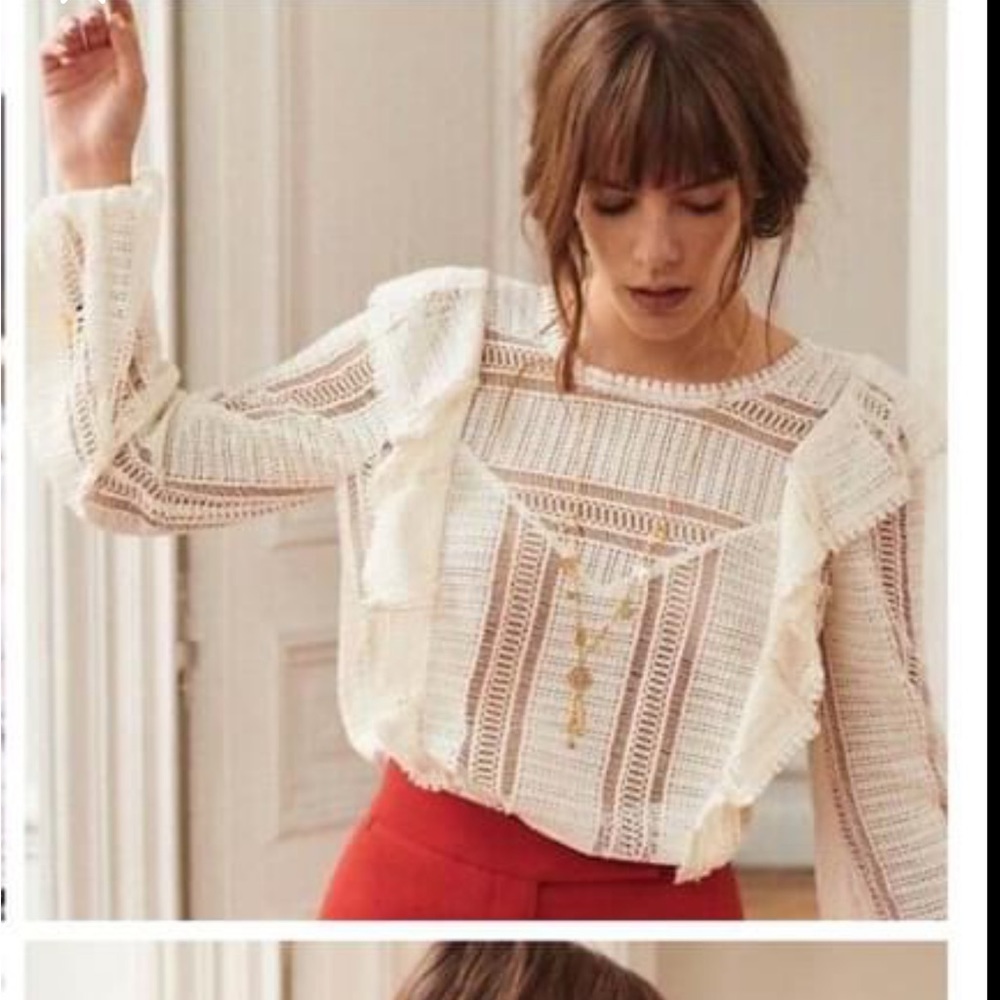 Sezane Line Blouse Size 36